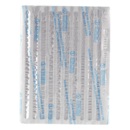 100pcs Disposable Copper Acupuncture Needles 0.25x25-50mm 2