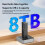 M2 20Gbps Two Bay SSD Docking Station Dual Bay Offline USB C EU Plug 6