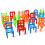 18Pcs Balancing Chairs Set Assorted Stacking 6