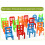 18Pcs Balancing Chairs Set Assorted Stacking 7