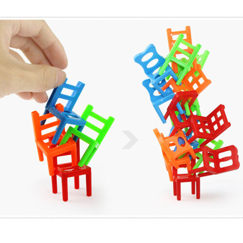 18Pcs Balancing Chairs Set Assorted Stacking 1