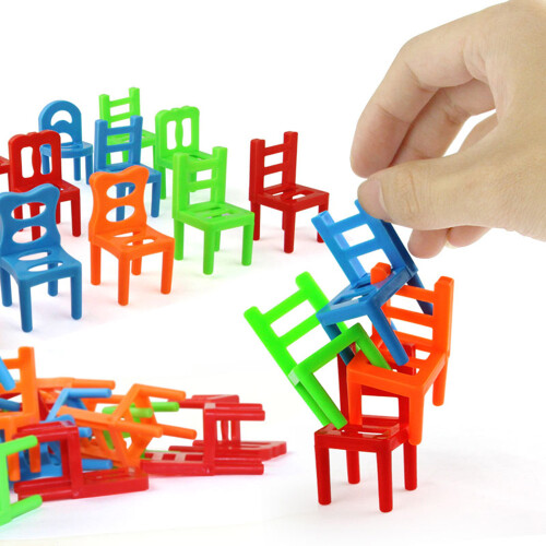 18Pcs Balancing Chairs Set Assorted Stacking 2