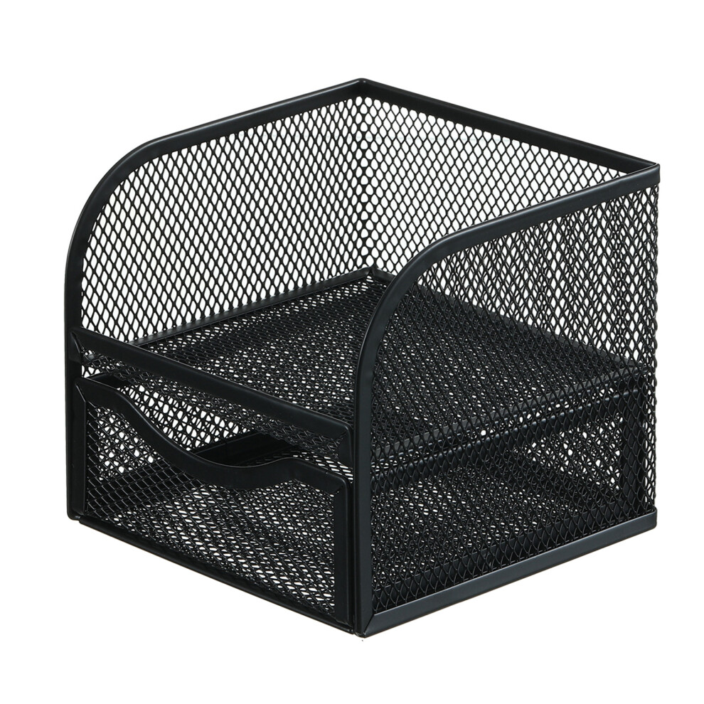 Metal Mesh Desk Organisers And Pen Holder With Sliding Drawer 7751000052539