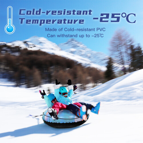 Inflatable Ski Ring PVC Sledding Tube Thicken Snow 2
