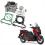 Kit garnituri segmenți piston cilindru motor motocicletă 52 mm pentru 6