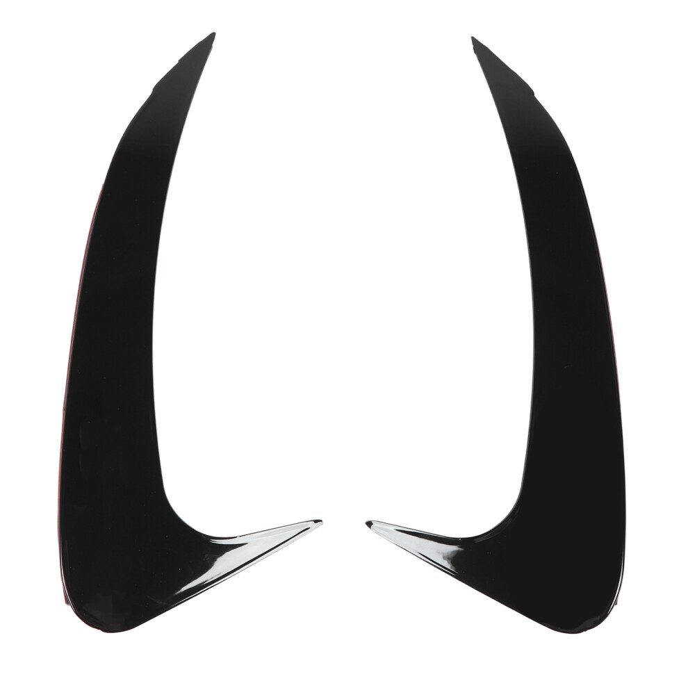 1Pair Rear Bumper Spoiler Gloss Stylish Black 8320539213576