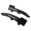 Rear Bumper Side Lip Diffuser Glossy Black Skirt 3