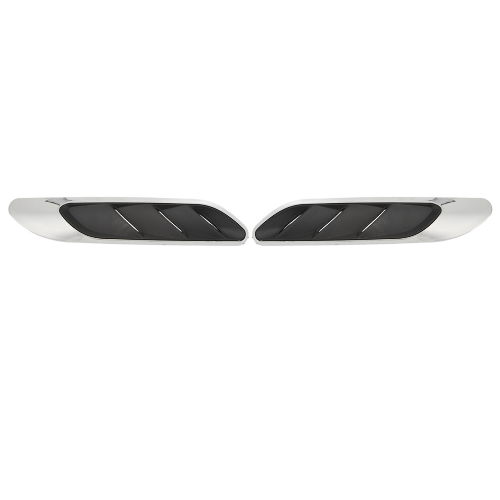 1 Pair Mudguard Side Air Outlet Vent Trim Left Silver 8320539213736