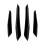 Forreste kofanger sidesplitter spoiler til 2-serie M2 Bright Black 1