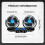 Ventilator auto de 12V, ventilator cu cap dublu, comutator dublu, ventilator portabil de răcire auto 3