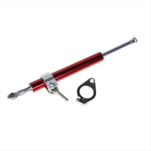 330MM Universele Motorfiets Stuurdemper Stabilisator Rood