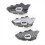 H9X 4 Riders 2KM Motorcykelhjelm Intercom Bluetooth Headset 1