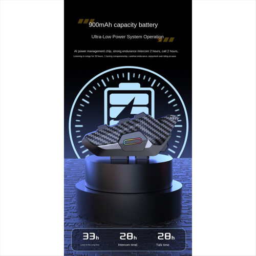 H9X 4 Riders 2KM Motorcykelhjelm Intercom Bluetooth Headset 1