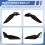 Motorcykel Forrude Side Vindafviser Spoiler Sort 6