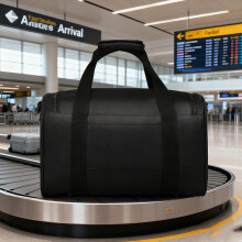 (Black) Lightweight Luggage Bag, Large Capacity Travel Duffle Bag