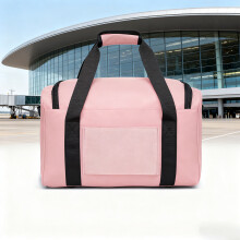 (Pink) Lightweight Luggage Bag, Large Capacity Travel Duffle Bag