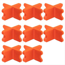 8dílný nástroj na distanční podložky pro paluby, 4 tloušťky distančních podložek pro palubní prkna, oranžový