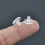 100pcs Clear Silicone Earrings Stoppers Ear Studs Closure Rubber 6