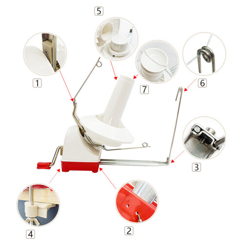 Easy to Set Up Yarn/Wools/String/Fiber Winder Hand Operated 1