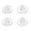 100pcs Clear Silicone Earrings Stoppers Ear Studs Closure Rubber 1