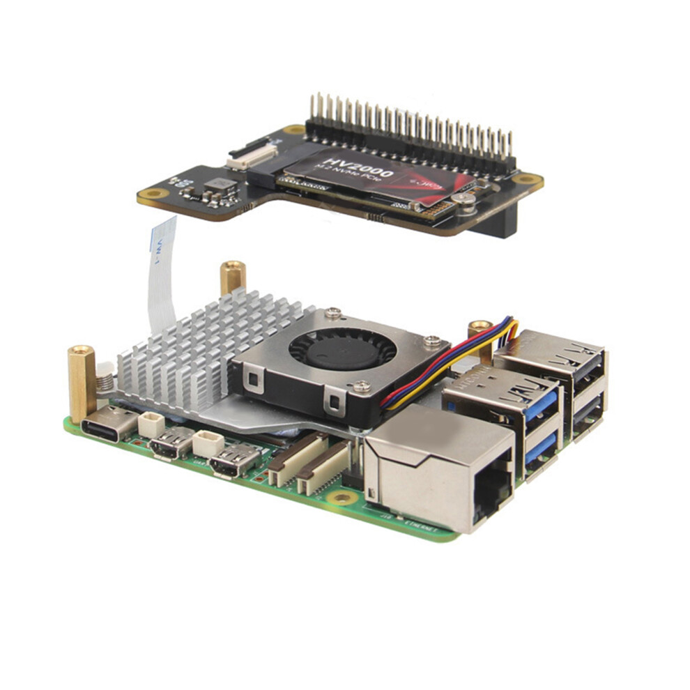 2.5" Pcie To M.2 Nvme Ssd Hard Drive Expansion Board For Pi 5 7751000055899