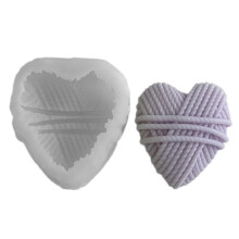 Silicone Soap Molds Craft Moulds Knitting Heart Shaped Figurine