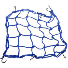 4040cm Luggage Cargo Bungee Net Bag 6 Hooks Bike Motorcycle Helmet Mesh Storage Carrier Bag (Blue)