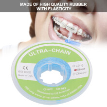 50 Stück blaue orthodontische Elastik-Ketten-Gummibänder für zahnärztliche Anwendungen