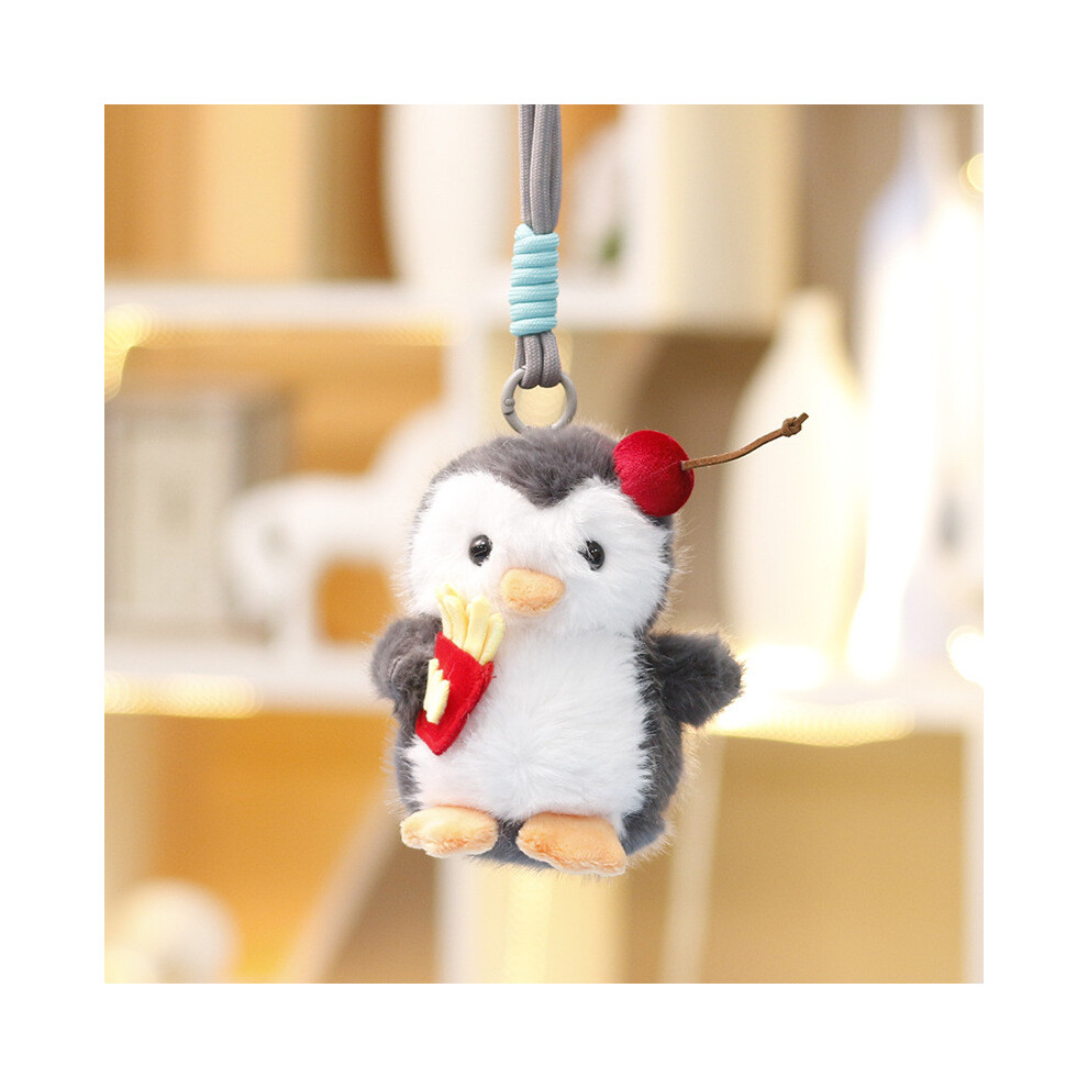 (Red) Plush Animal Penguin Keyholder Short Plush Fabric For School Bag Kids And Gift-image-OPC-PKFWPZK-NEW