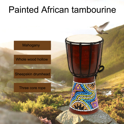 6in Djembe Drum Rugged Durable African Inspired 1