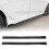 6PCS Car Side Skirt Carbon Fiber Pattern 3 Section 12