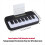 Mini teclado elétrico para educação infantil, piano eletrônico de brinquedo branco 4