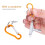 Drum Skin Tuning Key Square Socket with Carabiner 10