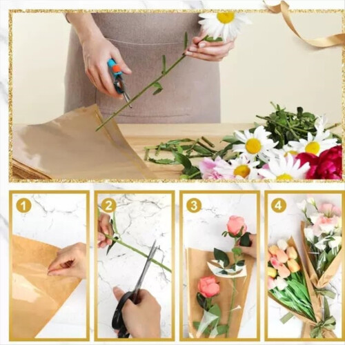 50 Blumentüten mit 50 Blumenkartenhaltern und Bändern 2