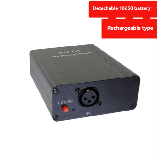 48V Phantom Power Adapter Outdoor Tragbare Wiederaufladbare Phantom Power 1