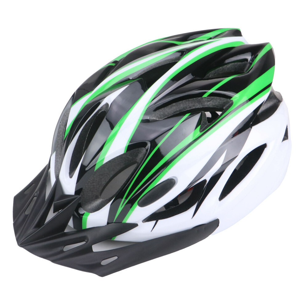 ( Green) Helmet Bicycle Kids Cycling Skate Adjustable Outdoor Helmets Tool Activities White/Green