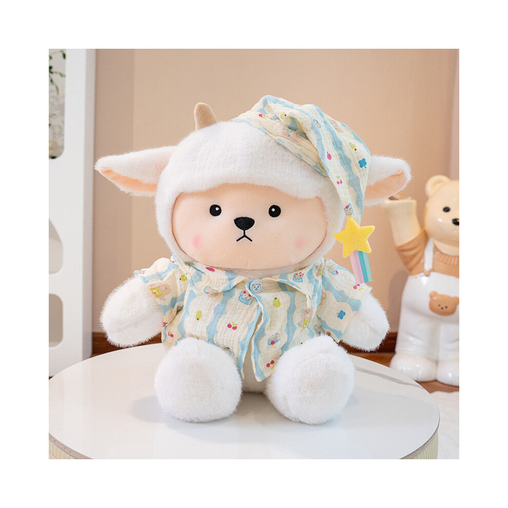 (Pajama, 35cm) Toy Plush Sheep With Luxurious Fur And Huggable Design For Doll Children Gift-image-OPC-PKFWYKH-NEW
