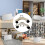 Electric Radiator U-Shaped Bracket Caster, Easy Movement White 9