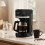 Living And Home 1.5L Drip Coffee Machine with Removable Filter Basket, Black 1