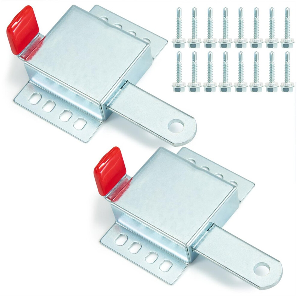 Heavy Duty Garage Door Lock, Steel Garage Door Locking Slide Latch 4853673847818