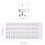 Transparent Removable Piano Key Board Sticker for 5