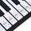 Transparent Removable Piano Key Board Sticker for 13