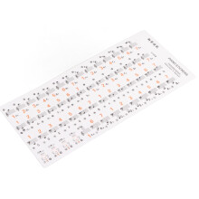 Transparent Removable Piano Key Board Sticker for