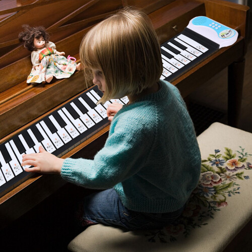 Transparent Removable Piano Key Board Sticker for 2