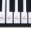 Transparent Removable Piano Key Board Sticker for 11