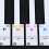 Transparent Removable Piano Key Board Sticker for 12