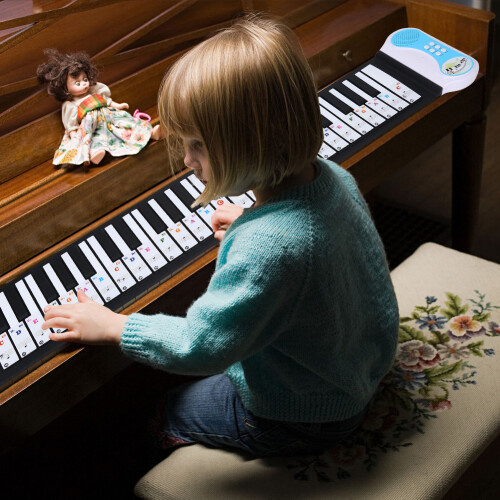 Transparent Removable Piano Key Board Sticker for 2