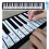 Transparent Removable Piano Key Board Sticker for 13