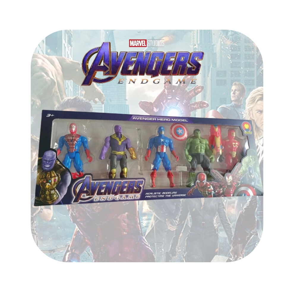 5pcs Hero Avengers Hulk Captain America Thanos Figures Super Toys Set Gifts Kids-image-OPC-PKFXHWM-NEW
