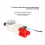 4 in 1 PTFE Adapter Connects 4 Feeding Modules for Bambu X1/P1 X1C 6